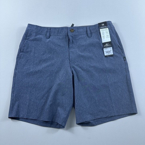 O'NEILL‎ Reserve Heather 19" Above The Knee Stretch 38 Zip Pockets Hybrid Short - Picture 1 of 6